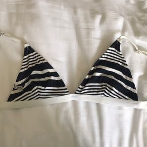 Rhythm striped bikini top